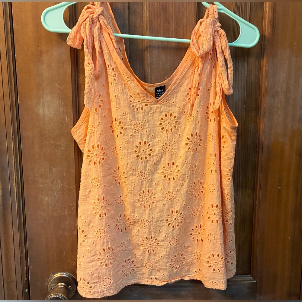 Niay Eyelet Sleeveless Top